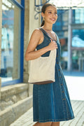 Yumi Ivory Crochet Shoulder Bag With Faux Leather Straps - QHA UK