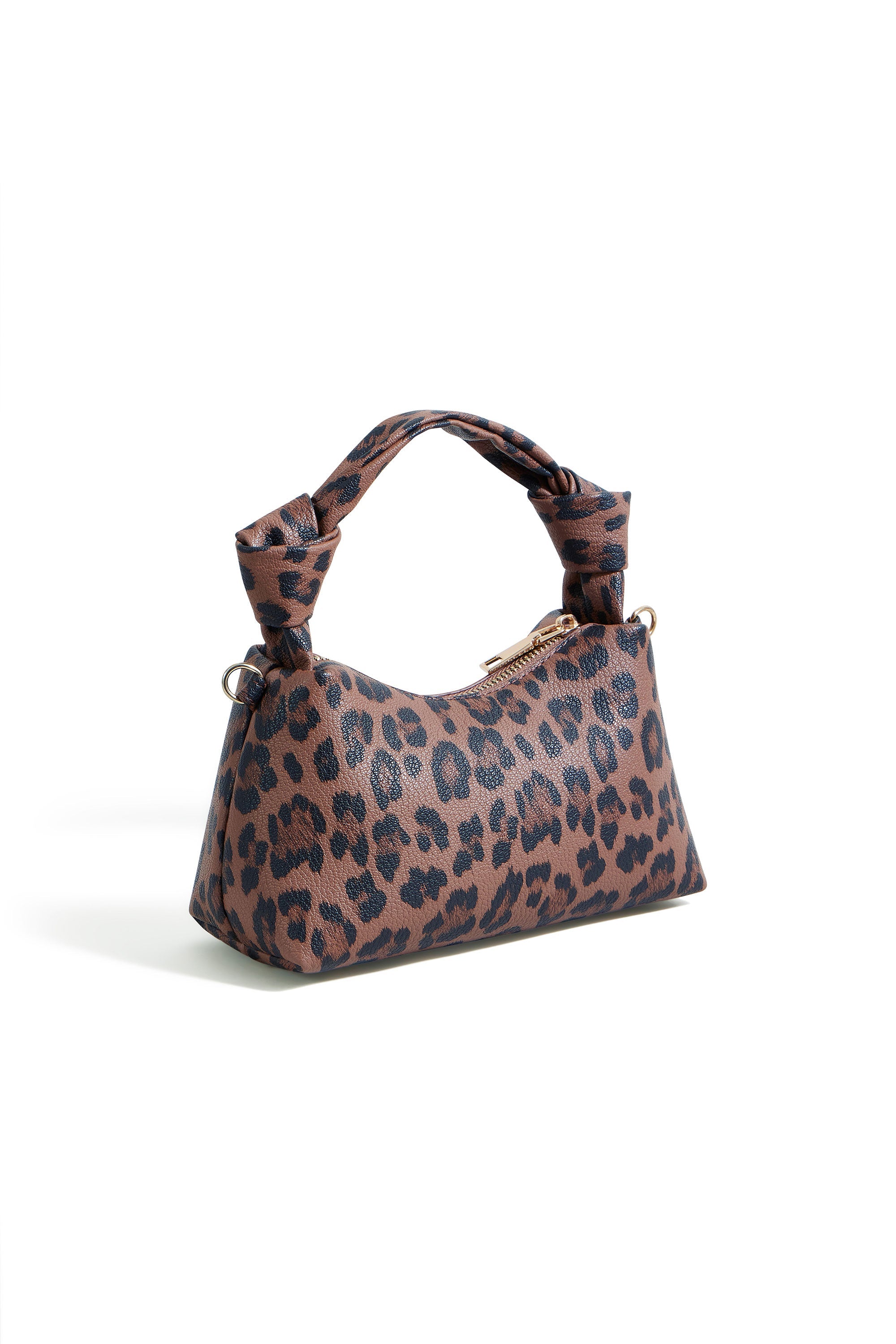 Yumi Brown Leopard Small Shoulder Bag