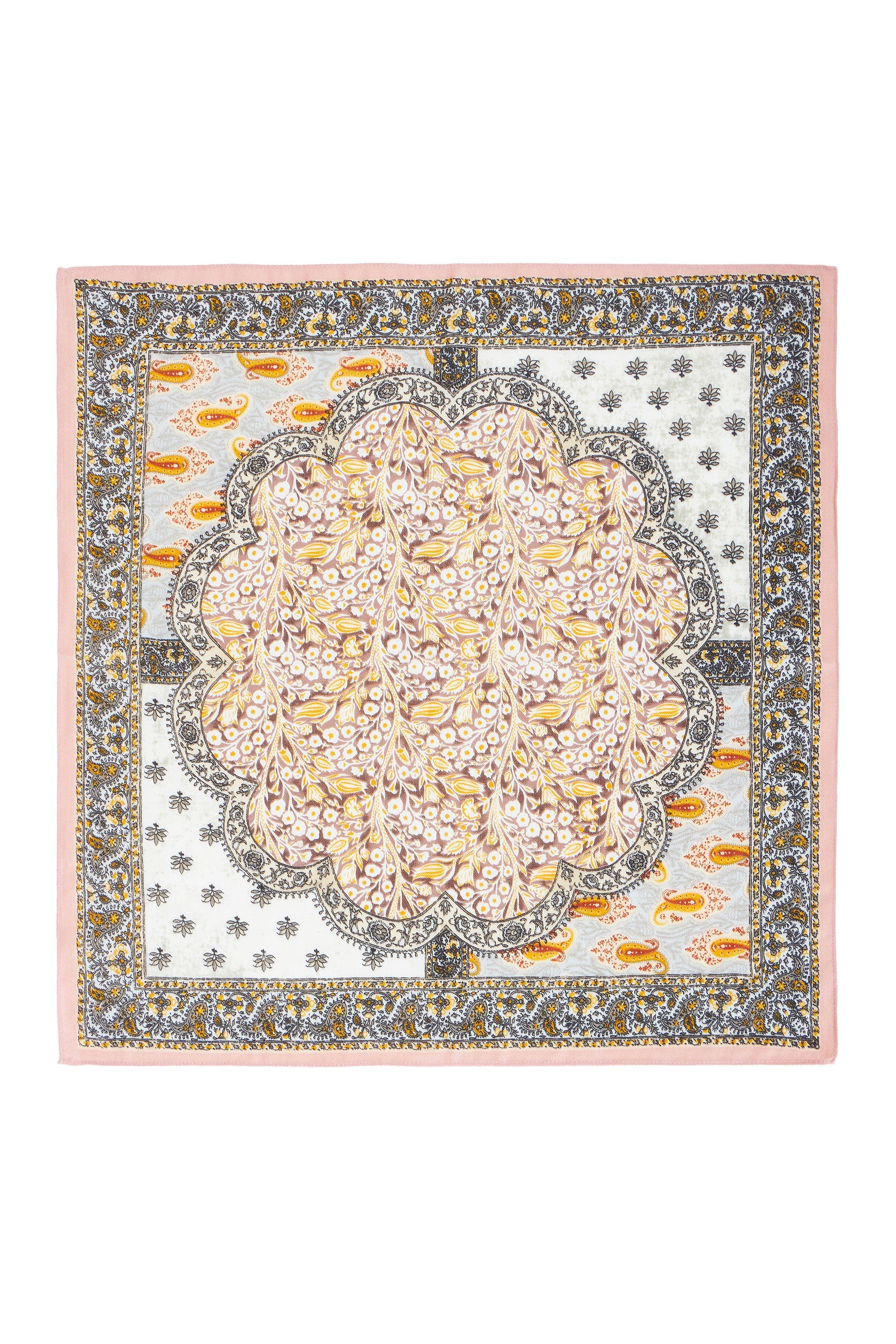 Yumi Multicolour Paisley Viscose Placement Scarf