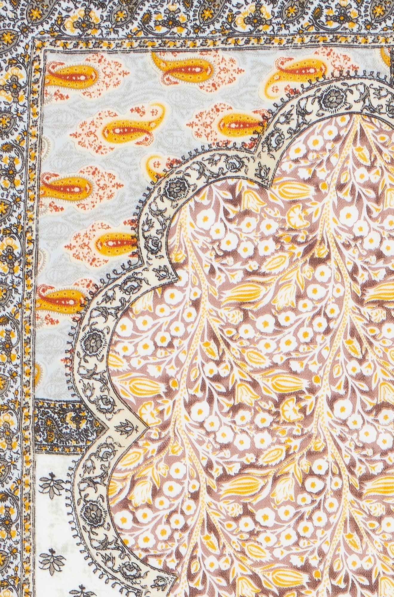 Yumi Multicolour Paisley Viscose Placement Scarf