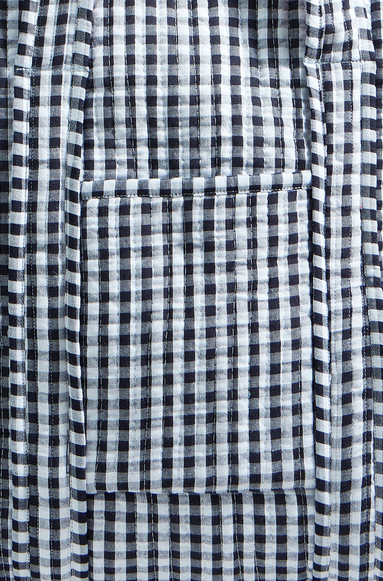 Yumi Black Gingham Quilted Shopper Bag - QHA UK