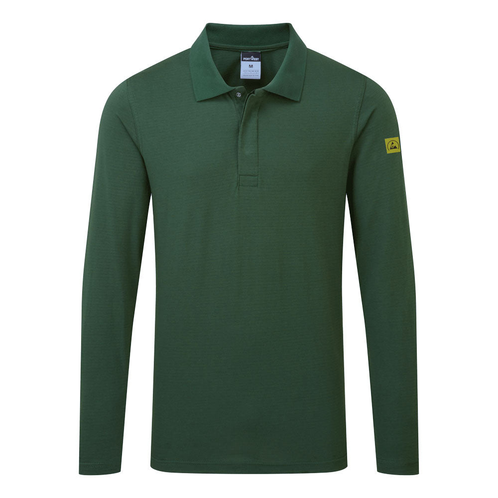 Portwest Anti-Static ESD Polo Shirt L/S