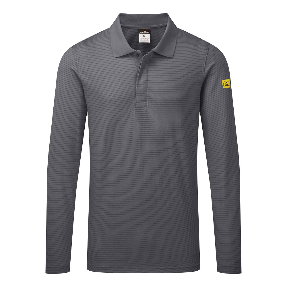 Portwest Anti-Static ESD Polo Shirt L/S