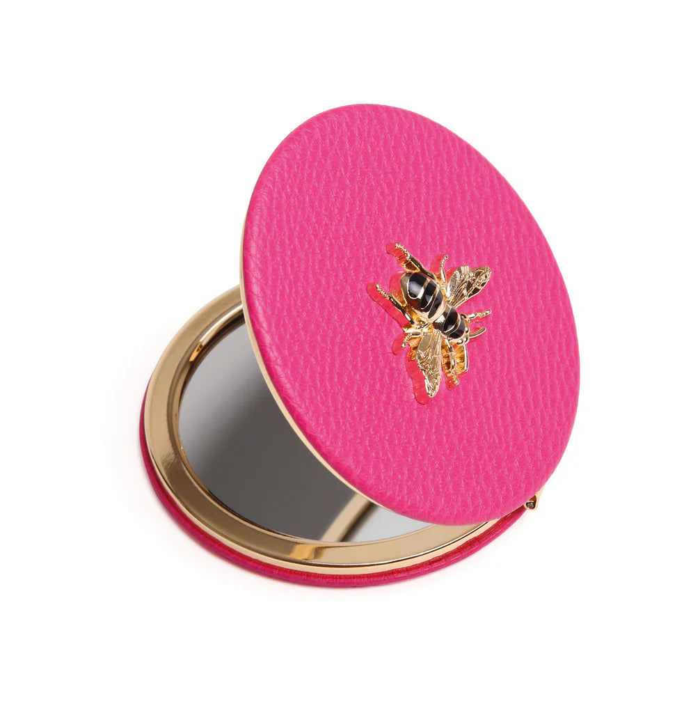 Alice Wheeler Round Compact Mirror (Multiple Colours Available)