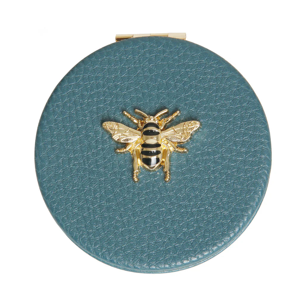 Alice Wheeler Round Compact Mirror (Multiple Colours Available)