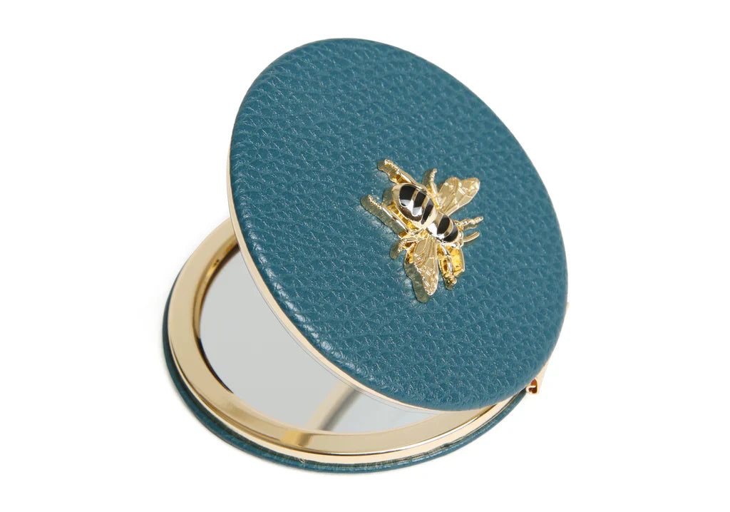 Alice Wheeler Round Compact Mirror (Multiple Colours Available)