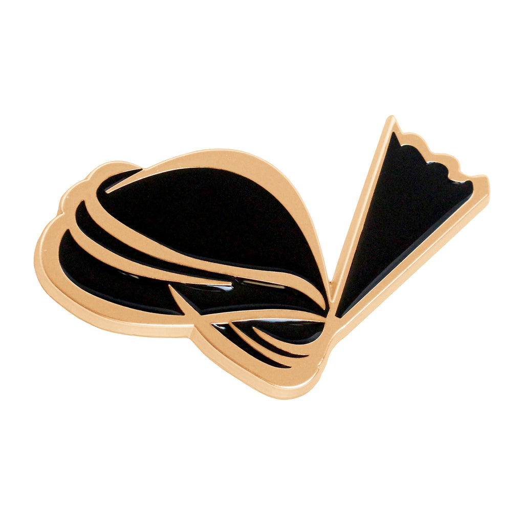 QHA Unisex Gold & Black Turban Design Belt Buckle, Fits 38mm Belts B01