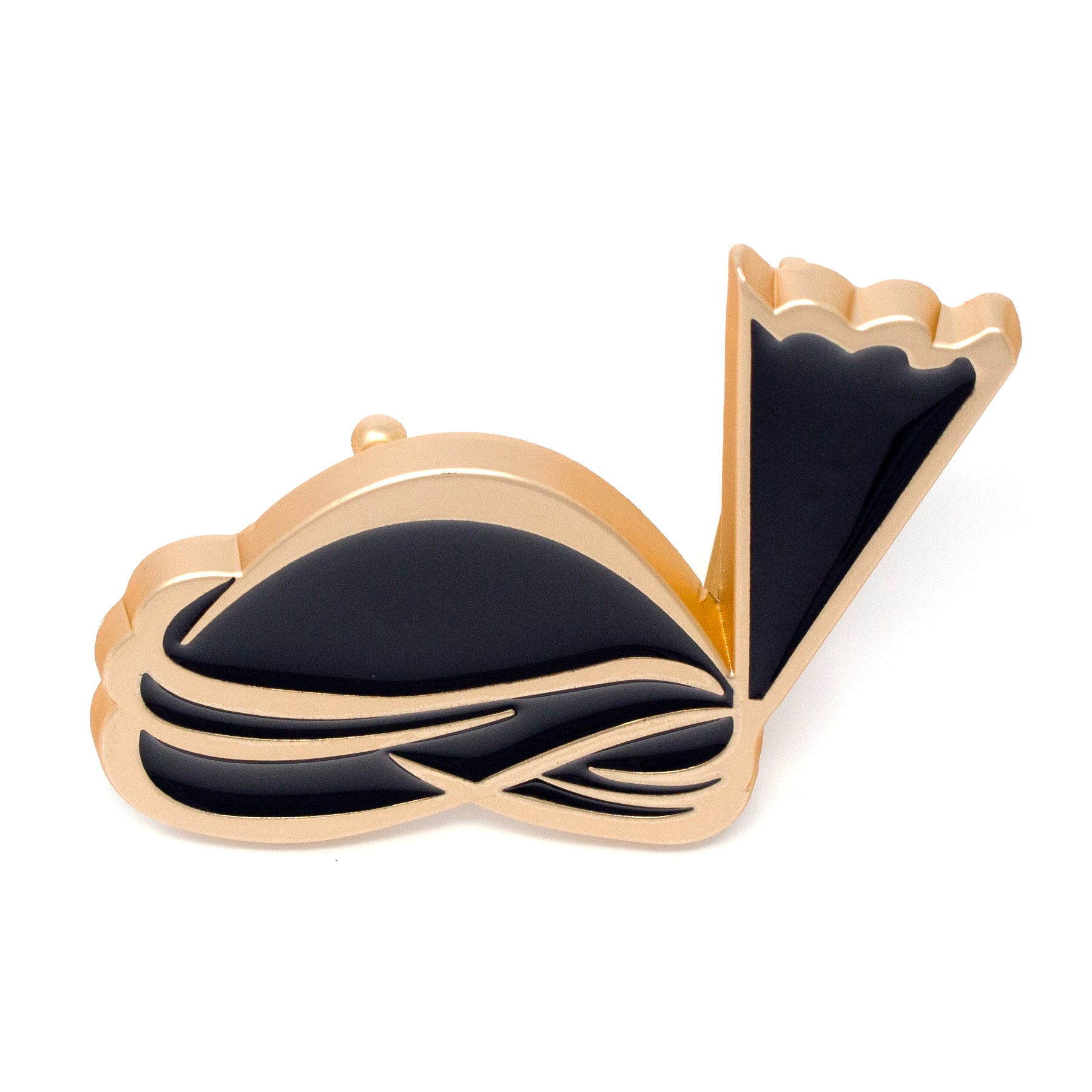 QHA Unisex Gold & Black Turban Design Belt Buckle, Fits 38mm Belts B01