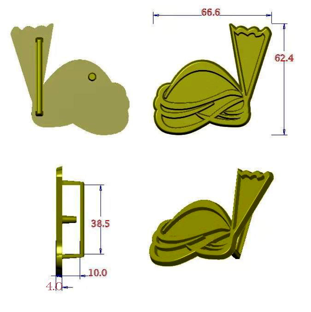 QHA Unisex Gold & Black Turban Design Belt Buckle, Fits 38mm Belts B01