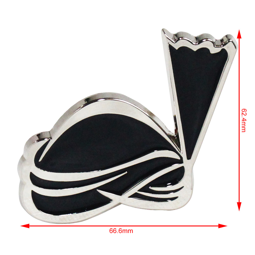 QHA Unisex Silver & Black Turban Design Belt Buckle, Fits 38mm Belts B02