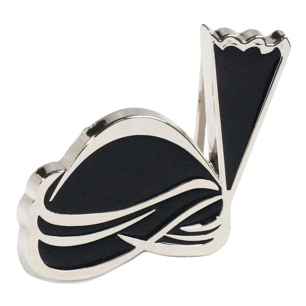 QHA Unisex Silver & Black Turban Design Belt Buckle, Fits 38mm Belts B02