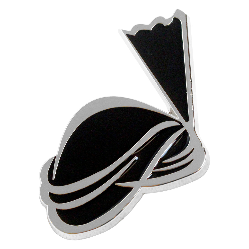 QHA Unisex Silver & Black Turban Design Belt Buckle, Fits 38mm Belts B02