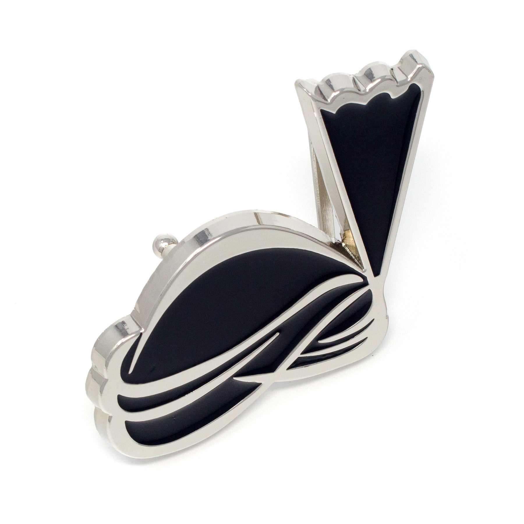 QHA Unisex Silver & Black Turban Design Belt Buckle, Fits 38mm Belts B02