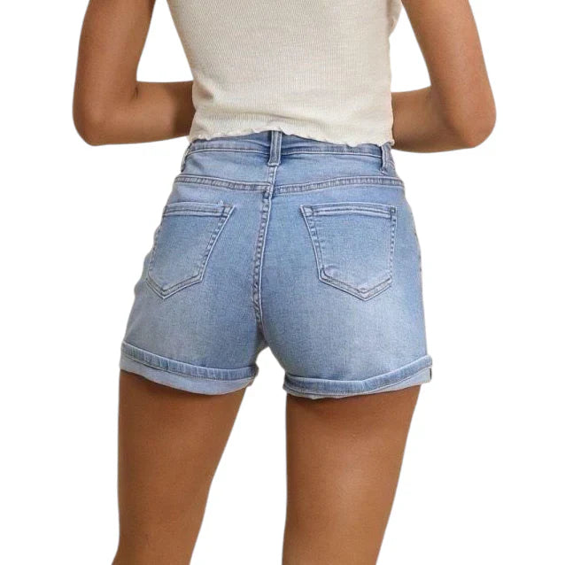 High Waist Denim Shorts – G Smack Style F-5108 | Women’s Summer Casual