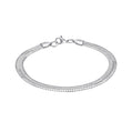 Fred Bennett Stainless Steel Herringbone Chain Bracelet