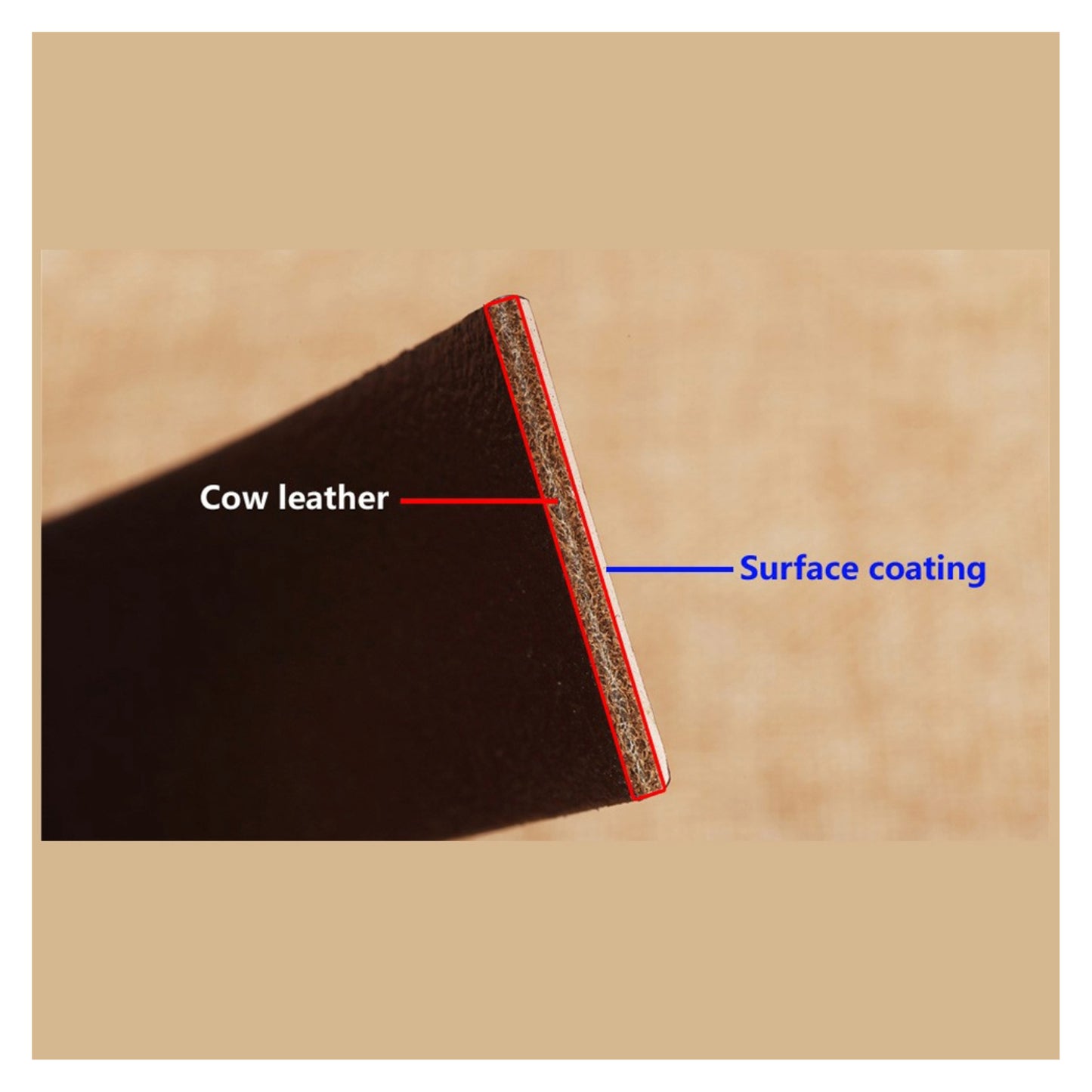 QHA Mens Real Leather Belt Cowhide Golf Waist Belts 38mm Wide Q62