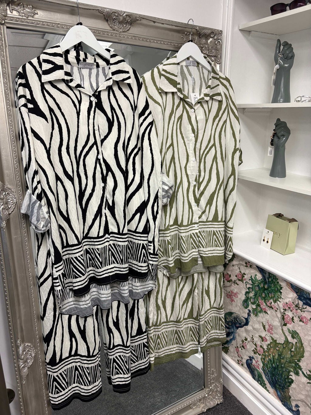 Luxtyle Zebra Co-ord Set – One Size (Fits 8–16/18)