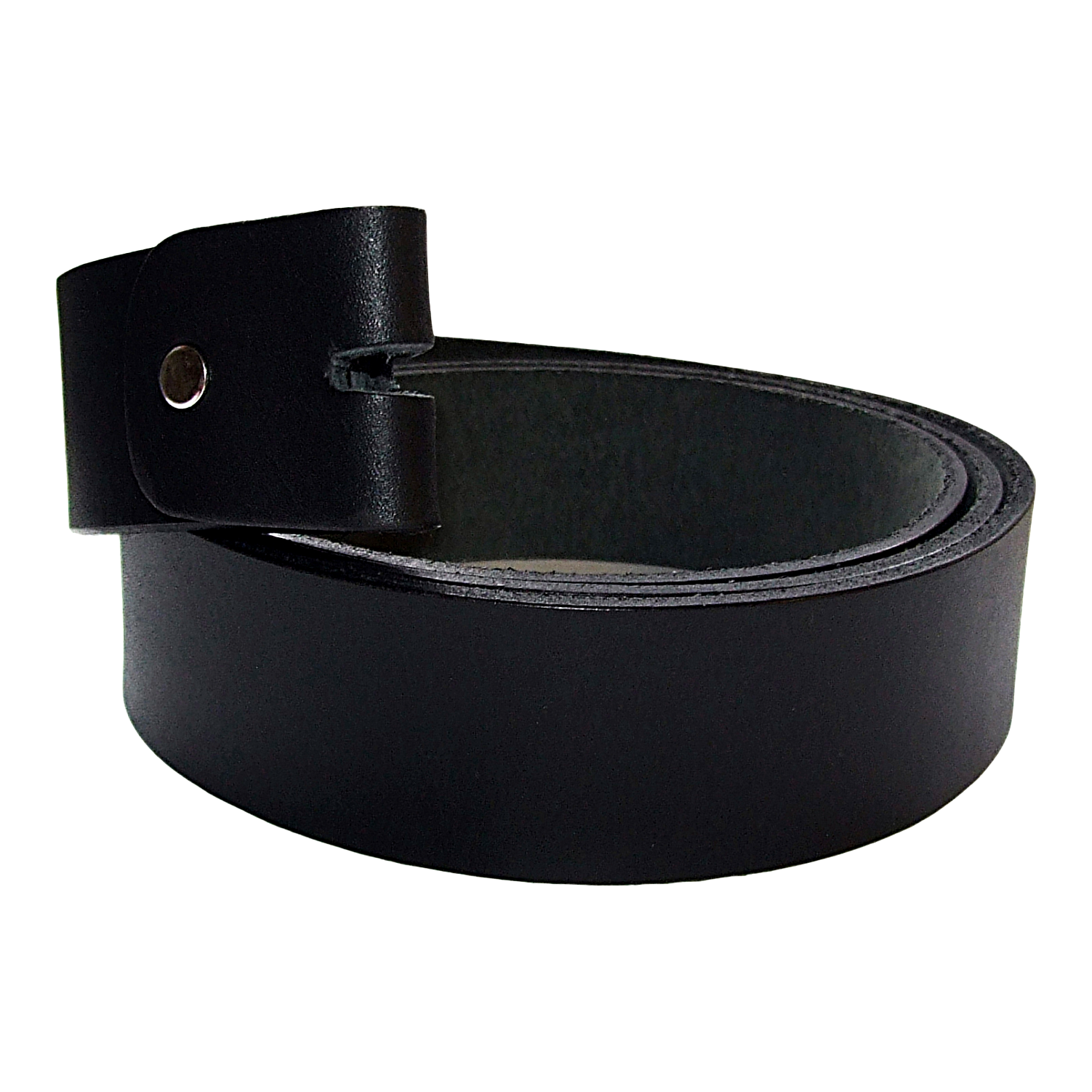 QHA Unisex Full Grain Leather Belt Strap 38mm No Buckle With Keeper Q52017