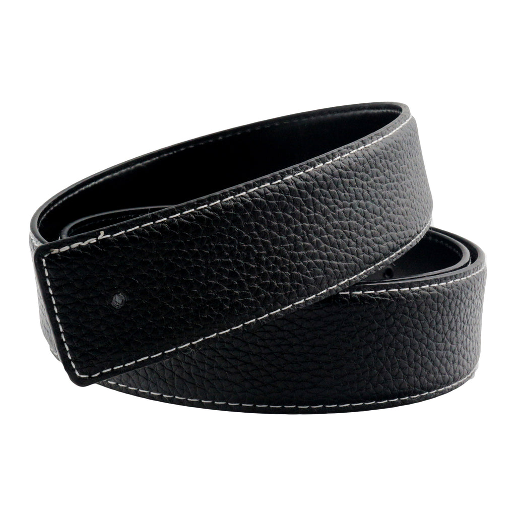 Ceintures en cuir véritable QHA pour hommes, sangle de rechange sans boucle pour jeans, largeur 38 mm, Q06