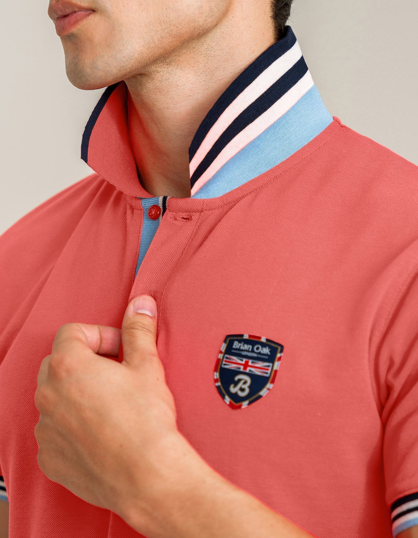 Designer Polo Shirt – Coral