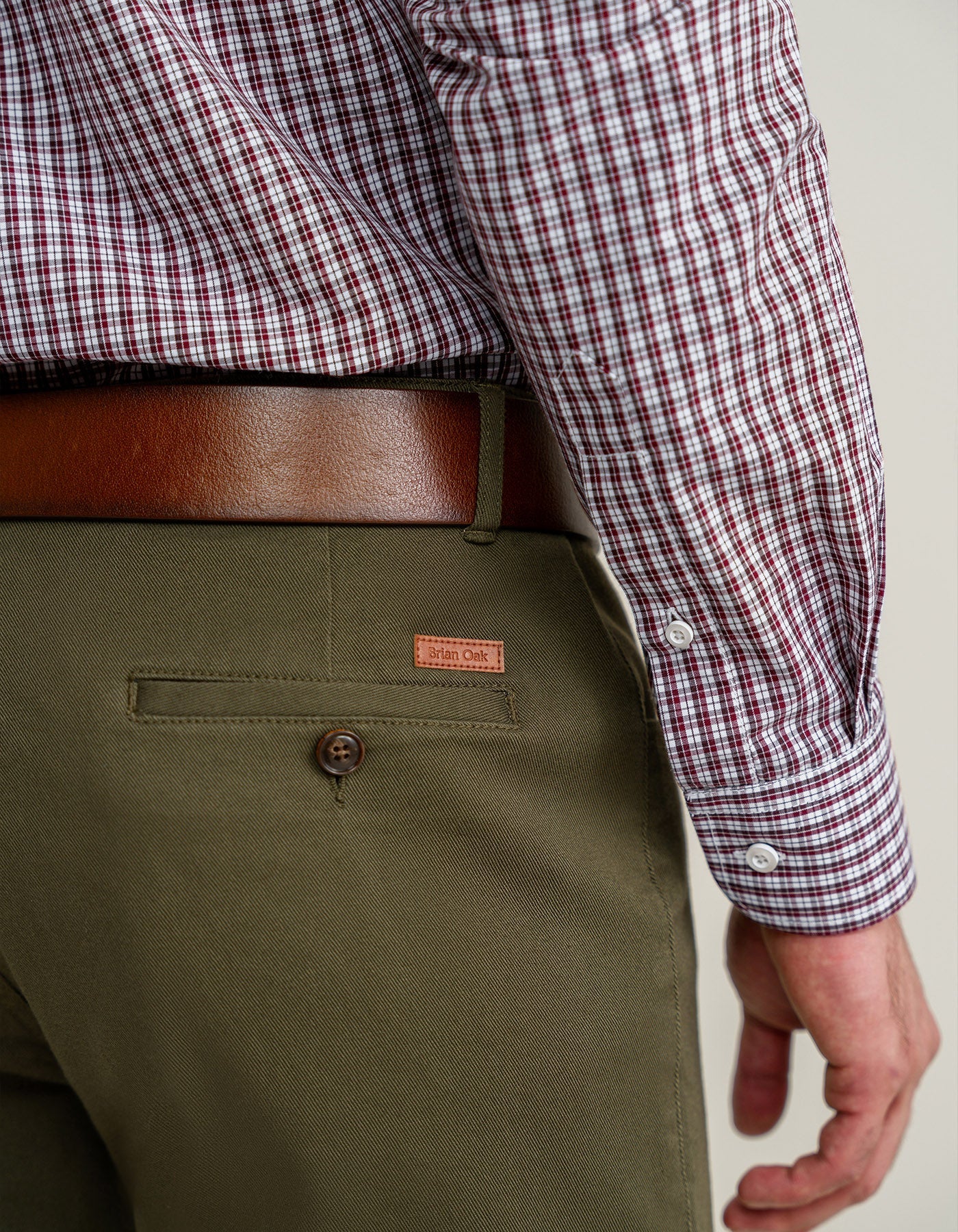 Maroon Casual Check Shirt