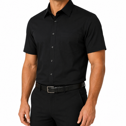 Double Two Men's Classic Cotton Blend Shirt 6 Colours Collar 14.5–23"