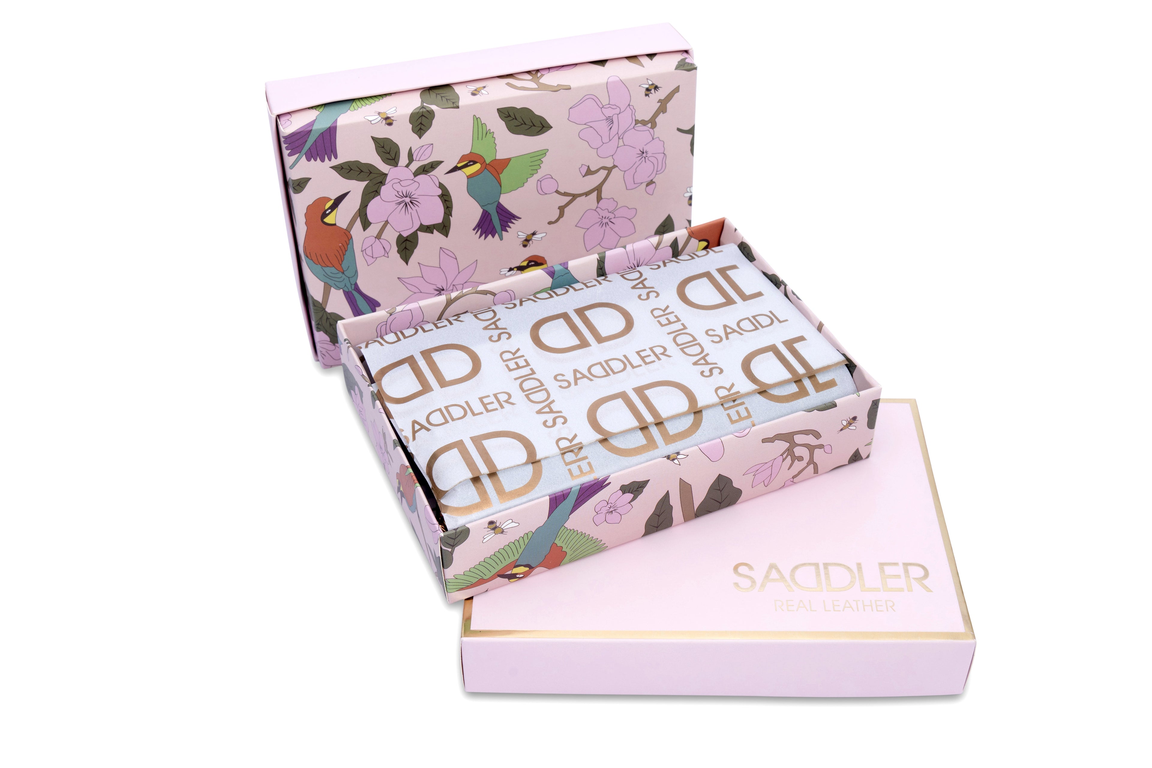 SADDLER "Edith" RFID Trifold Real Leather Card Case (Gift Boxed)