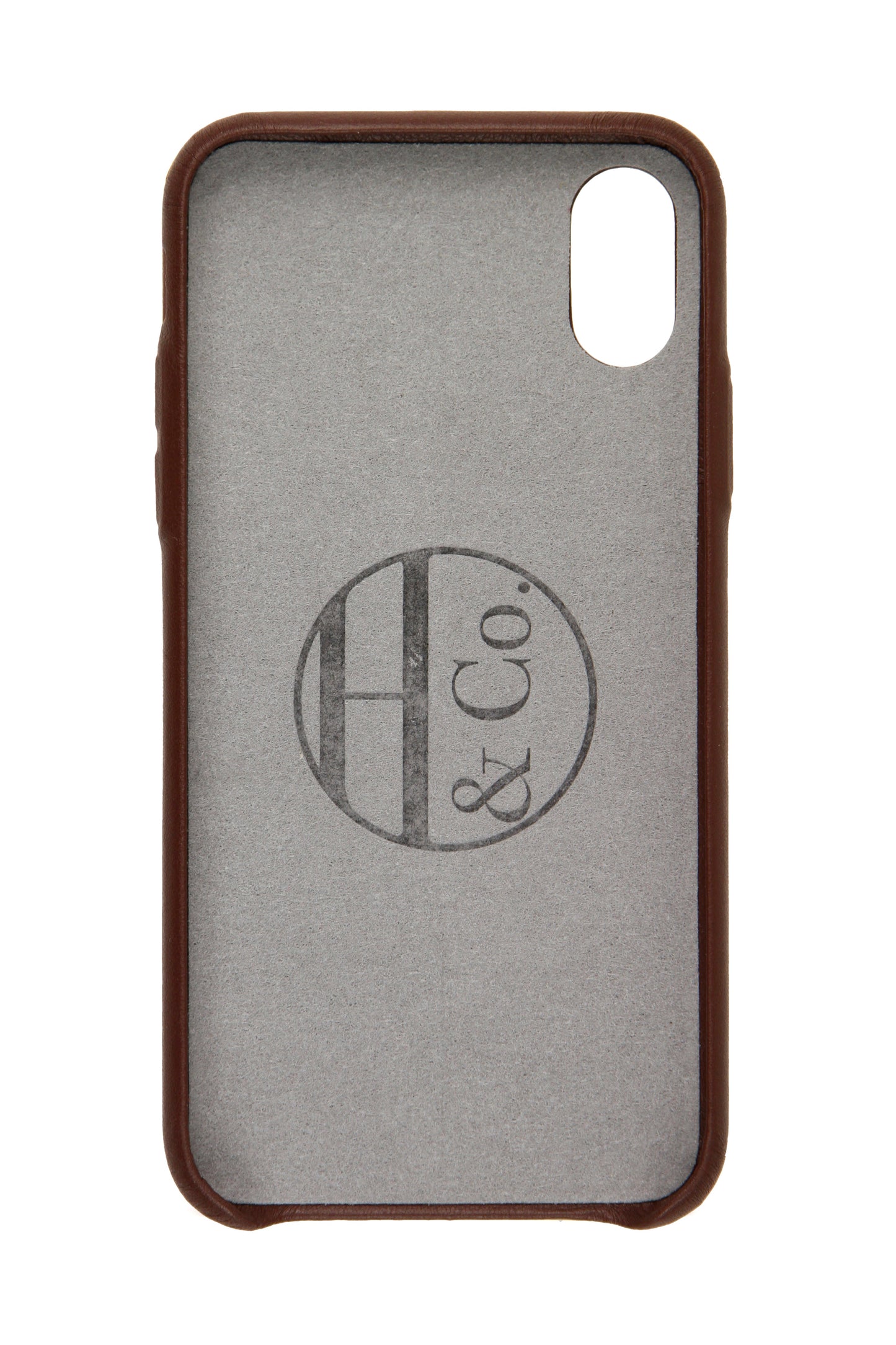 iPhone X Case, Brown Leather - QHA UK