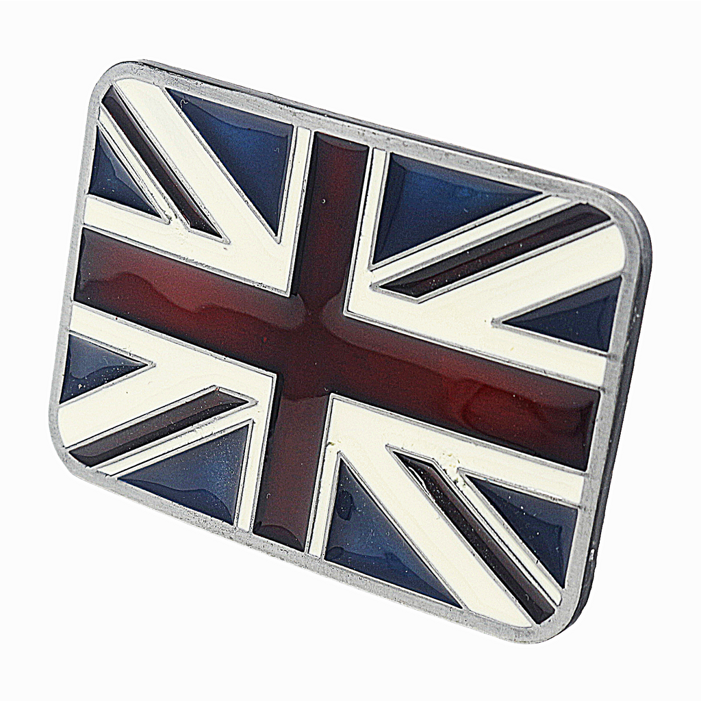 QHA Mens Antique Union Jack British Flag Buckle, Fits 38mm Snap-On Belts C04