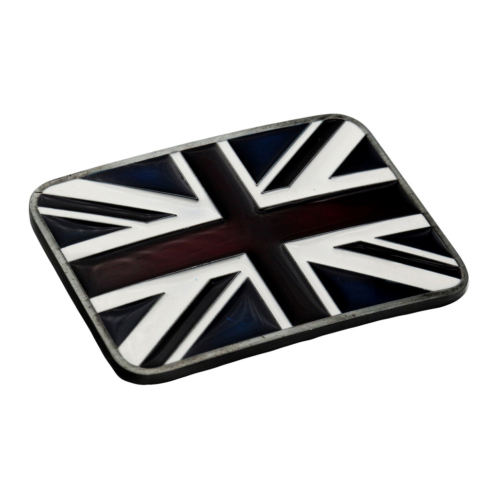 QHA Mens Antique Union Jack British Flag Buckle, Fits 38mm Snap-On Belts C04