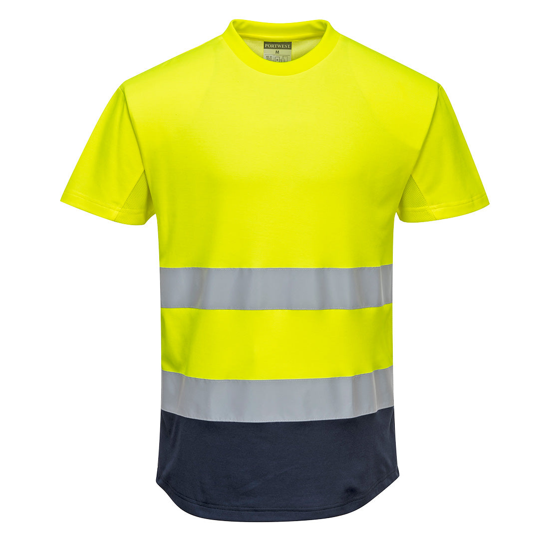 Portwest Hi-Vis Contrast Mesh Insert T-Shirt S/S
