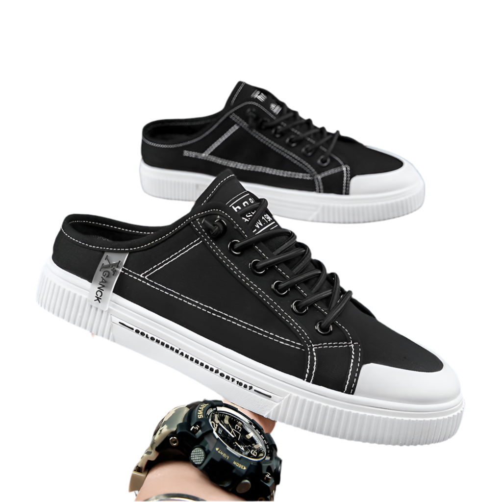 Men's Versatile Casual Sneakers Heelless Canvas Shoes