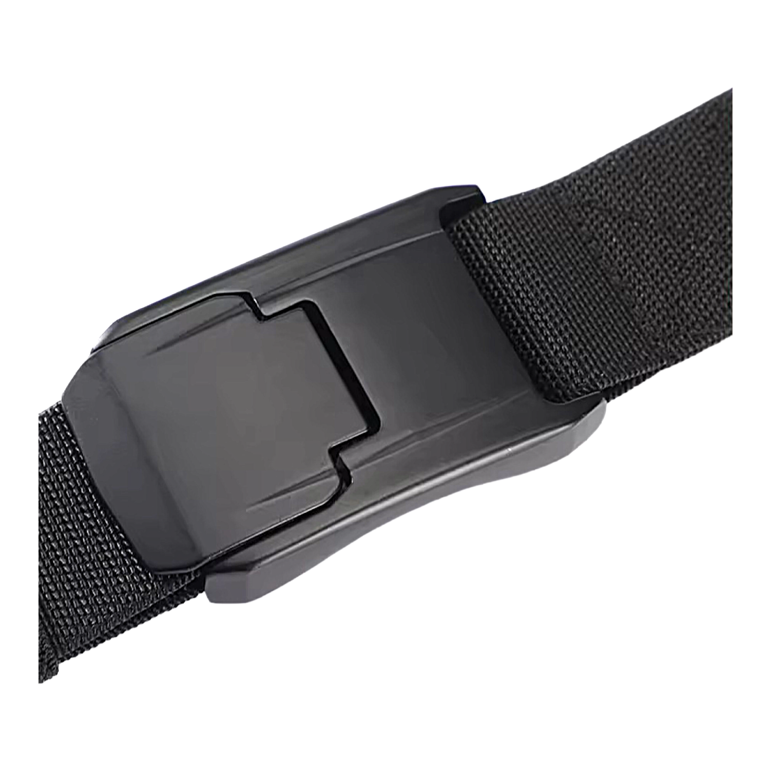 QHA Unisex Canvas Ratchet Belt, Ultra-Minimalist Plastic Buckle CB04