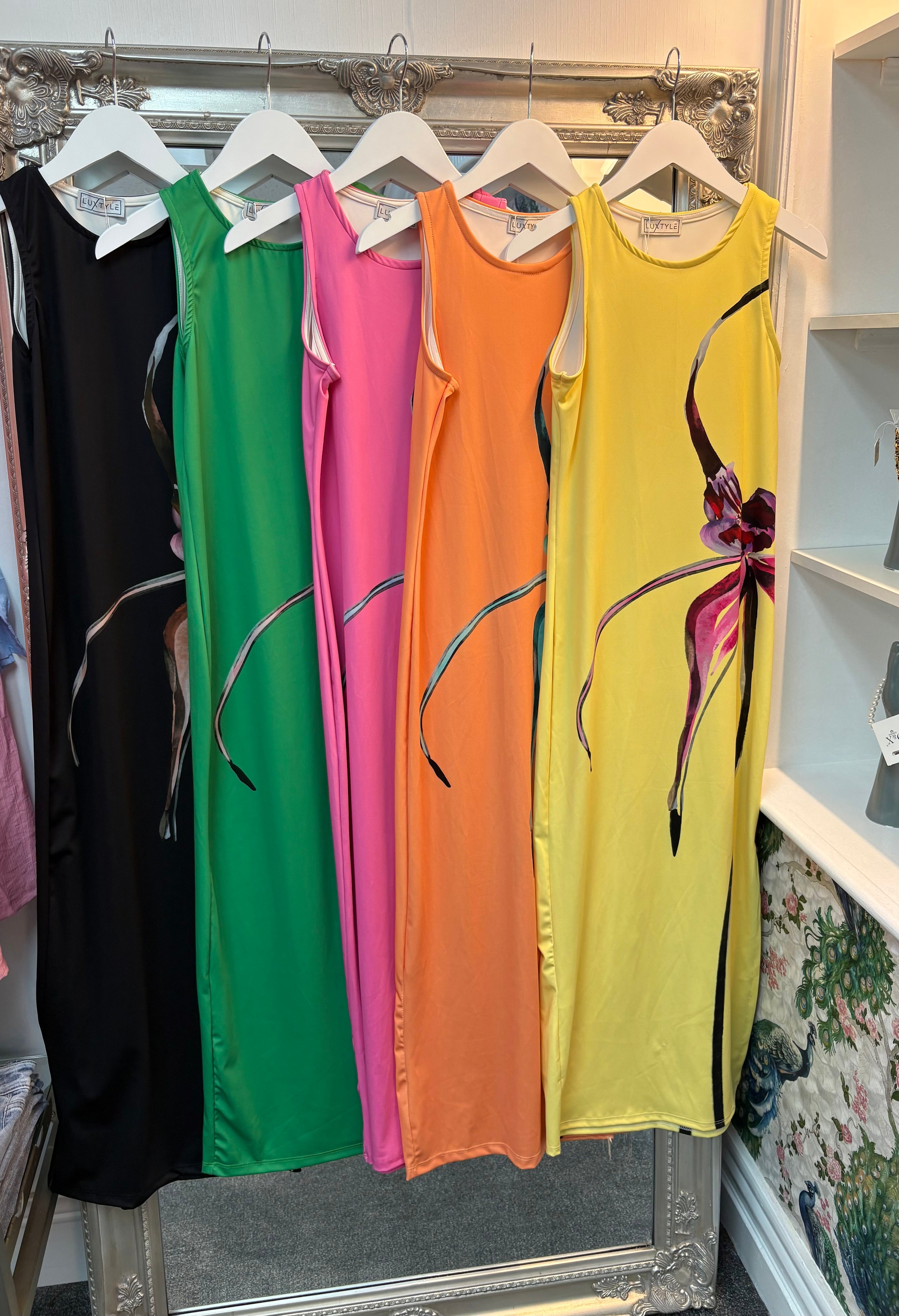 Luxtyle Floral Maxi Dress – One Size Fits 8–12