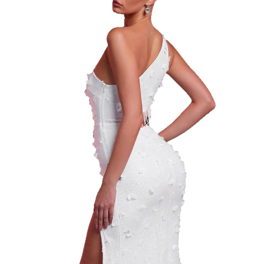 Hollow Single Shoulder Dress