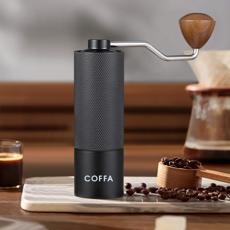 COFFA Manual Coffee Grinder 25g Stainless Steel Burr Adjustable for Espresso