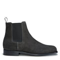 Grey Suede Chelsea Boots, Welted Leather Sole - QHA UK