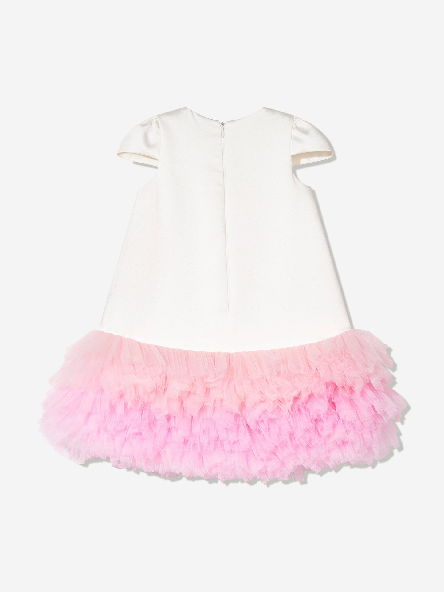 DRESS & Fleur Girls Ivory Tiered Tulle Occasion Dress Ages 3–7 Yrs