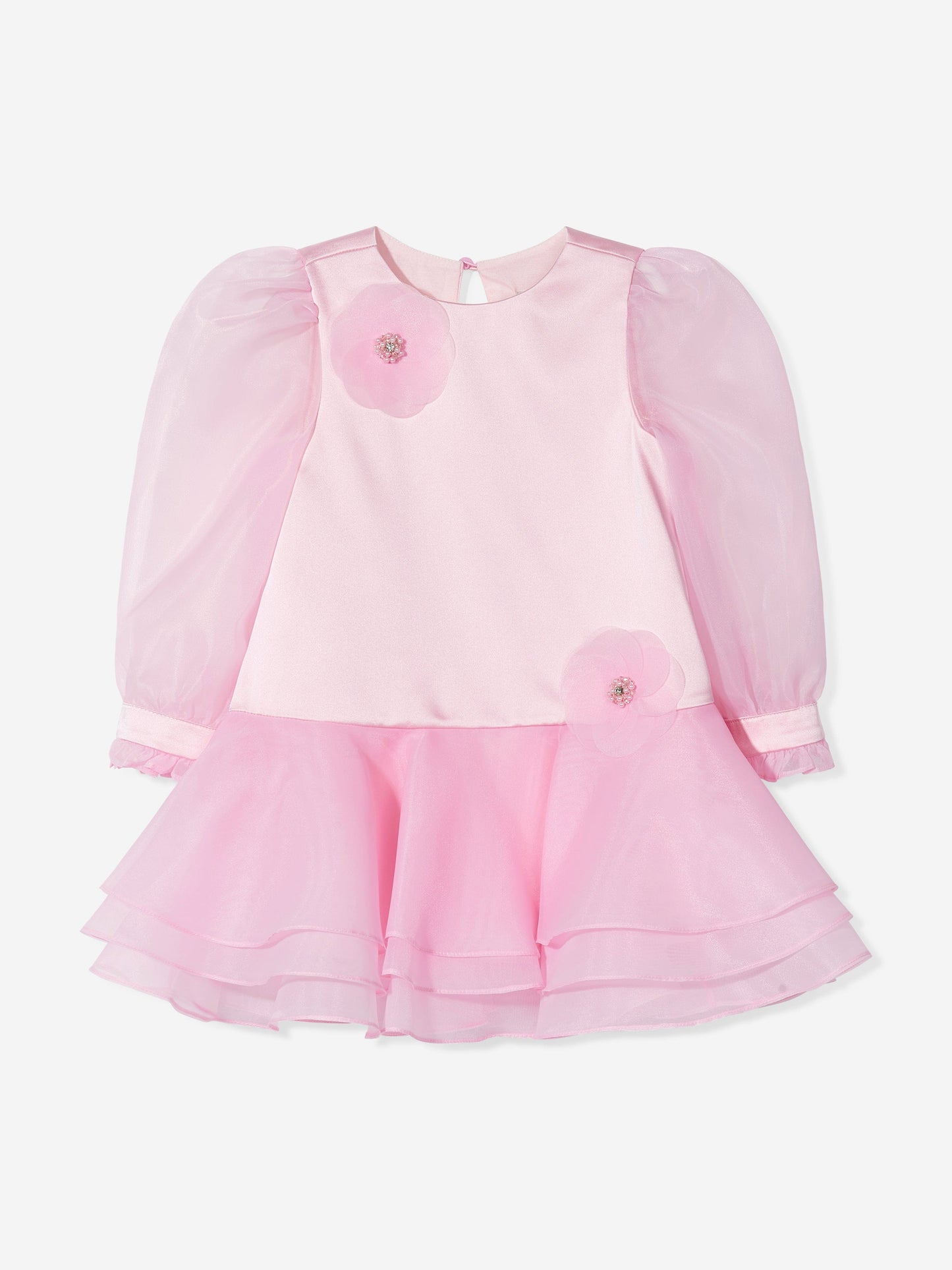 DRESS & Fleur Girls Pink Flower Occasion Dress Ages 3–7 Yrs
