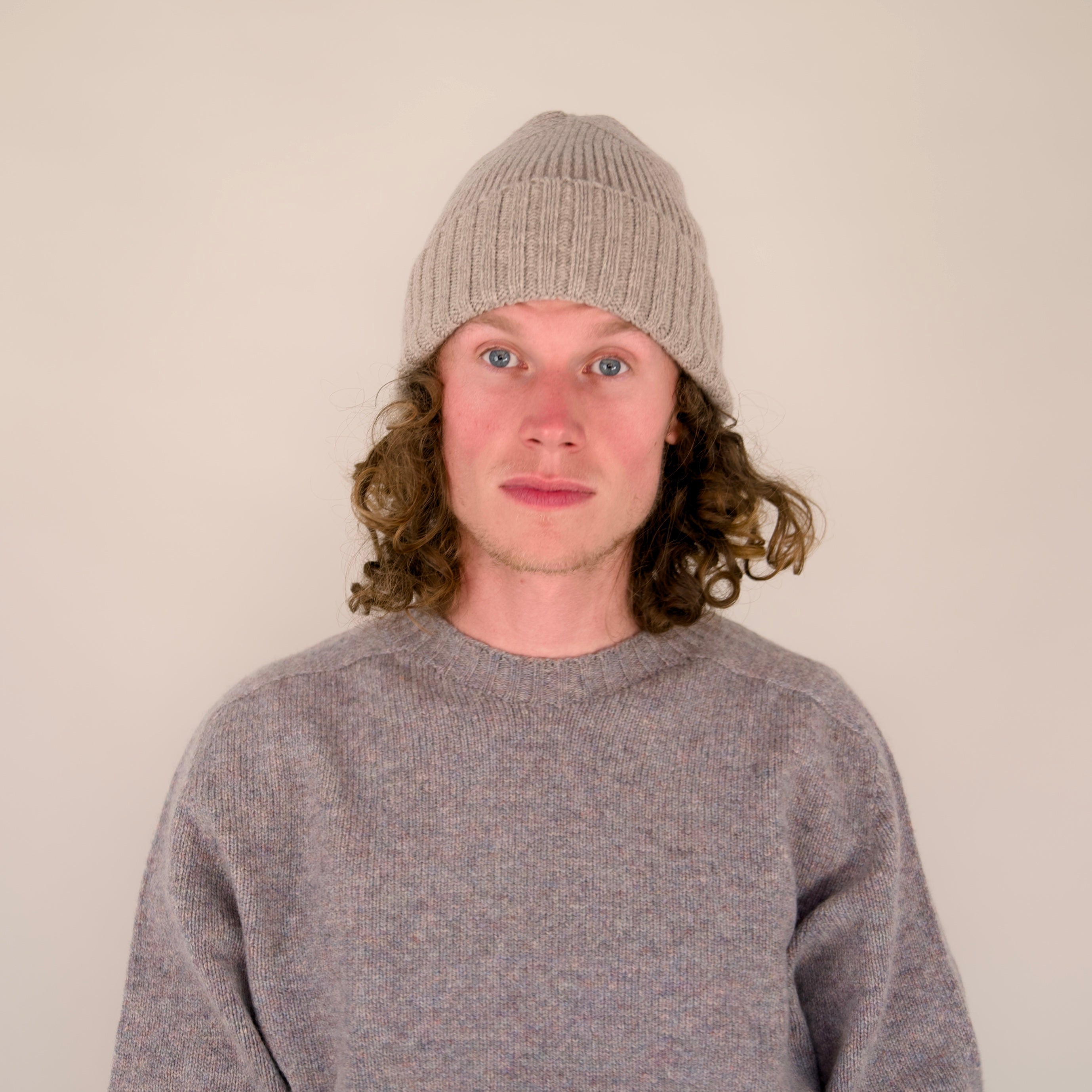 Furrow Hat – 100% Lambswool | Seamless 3D Knitted Beanie | Made in the UK | Cobble