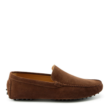 Hugs & Co Mens Brown Italian Suede Contemporary Loafers UK 7-14 product image 1