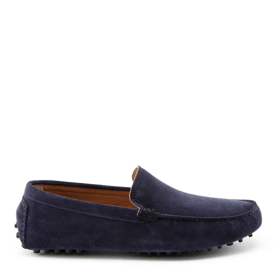 Hugs & Co Mens Navy Italian Suede Contemporary Driving UK 7-14 product image 1