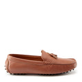 Tasselled Driving Loafers, tan grain leather - QHA UK