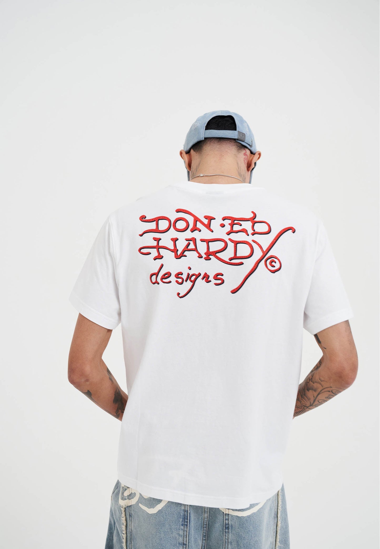 Mens 97 Eagle Diamante T-Shirt - White