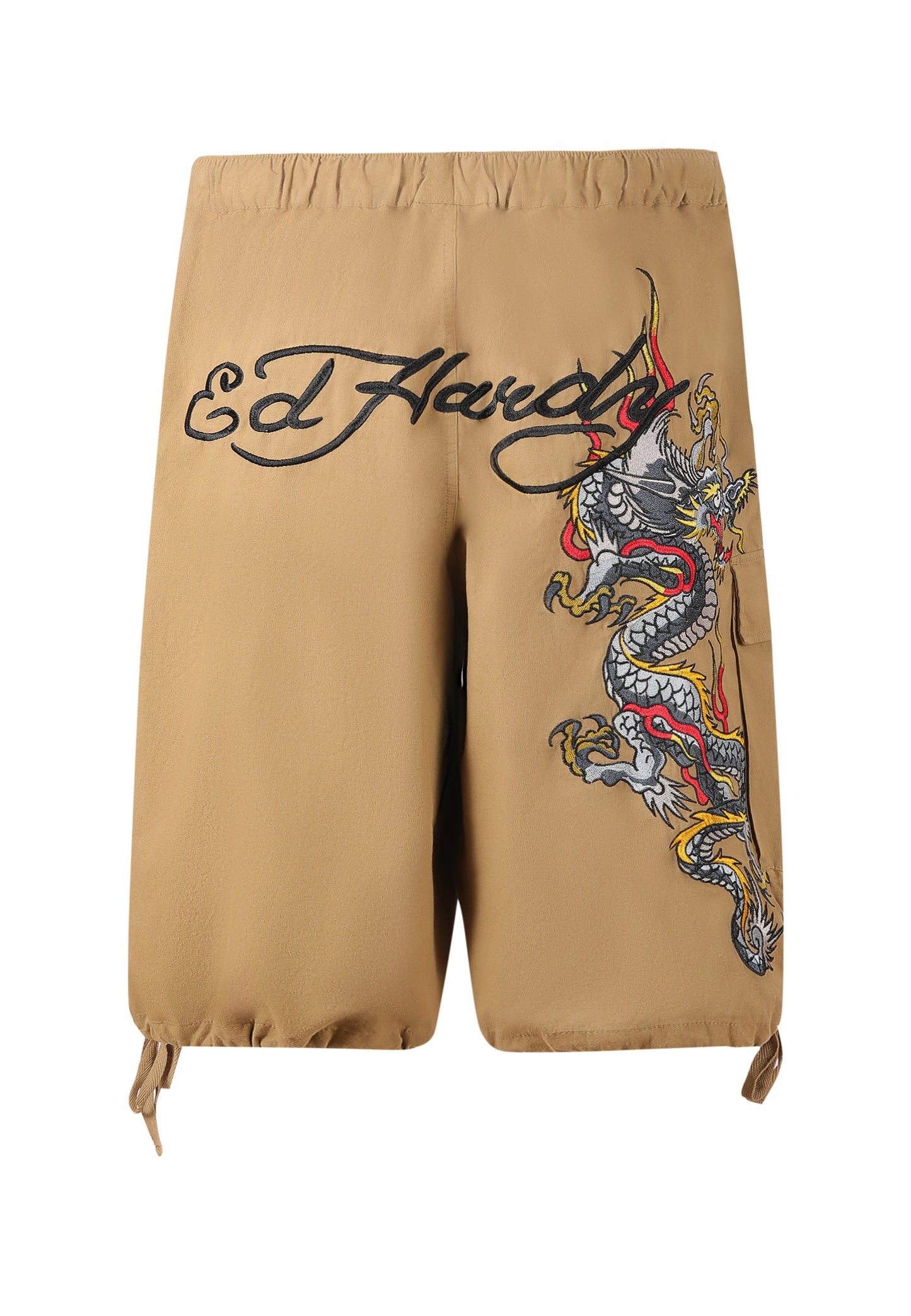 Mens Dragon Crawl Woven Cargo Shorts - Beige