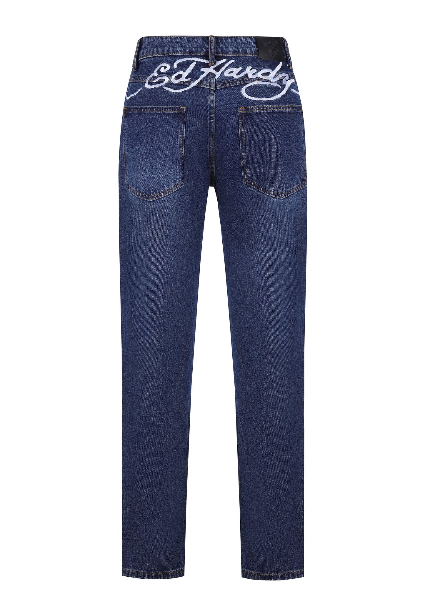Mens Nyc-Skull Diamante Denim Trousers Jeans - Indigo