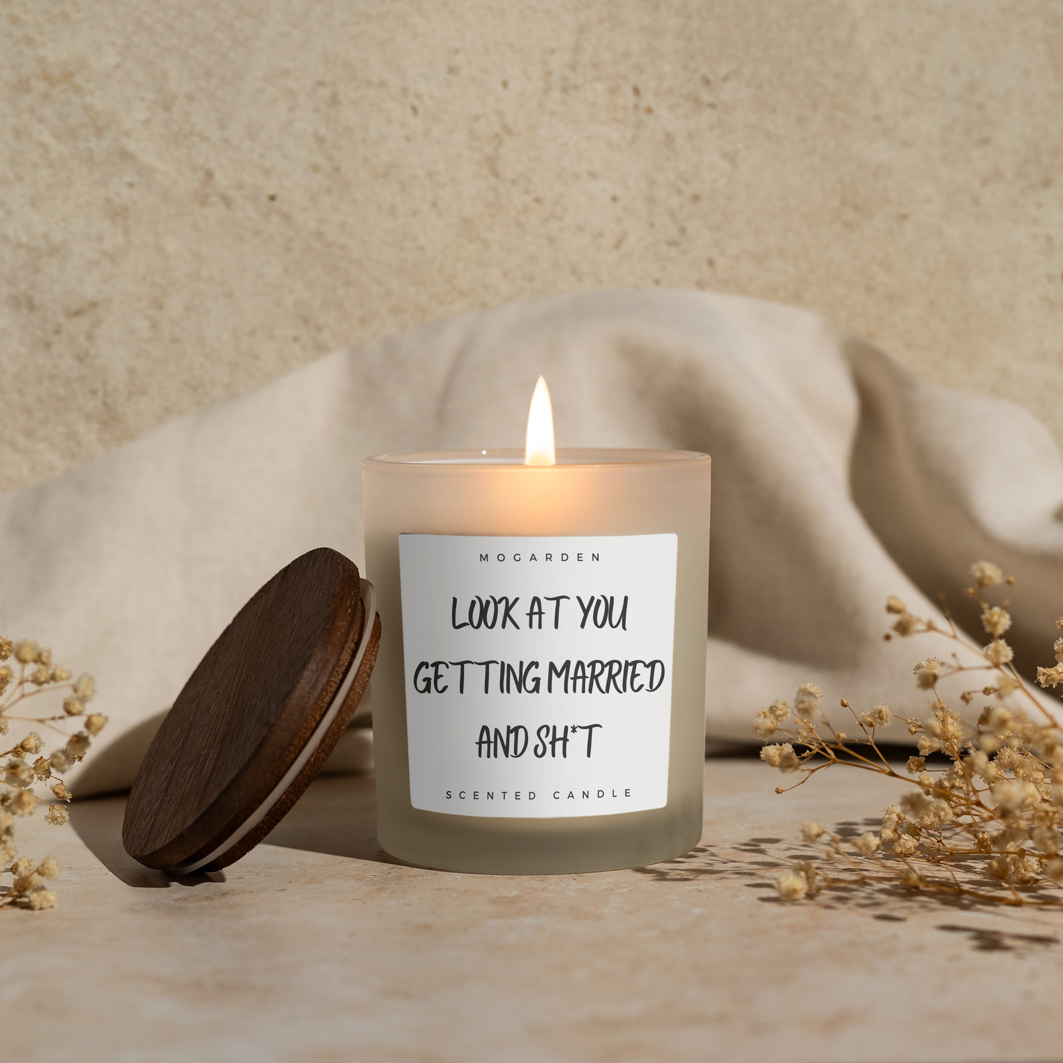 Engagement Candle, Engagement Gifts, Wedding Candle Gift, Luxury Scented Vanilla Soy Candle 220gr