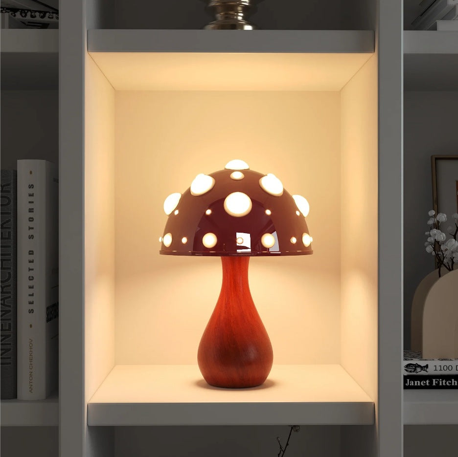 Mushroom Decorative Desk Lamp Bedroom Headboard Dimming Atmosphere Student Dormitory Desktop Night Light