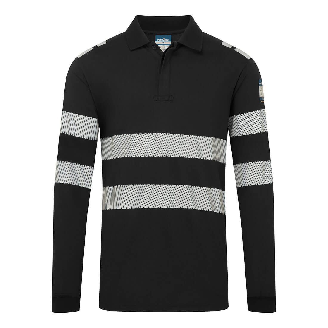 Portwest PW3 Modaflame Knit FR Long Sleeve Polo Shirt