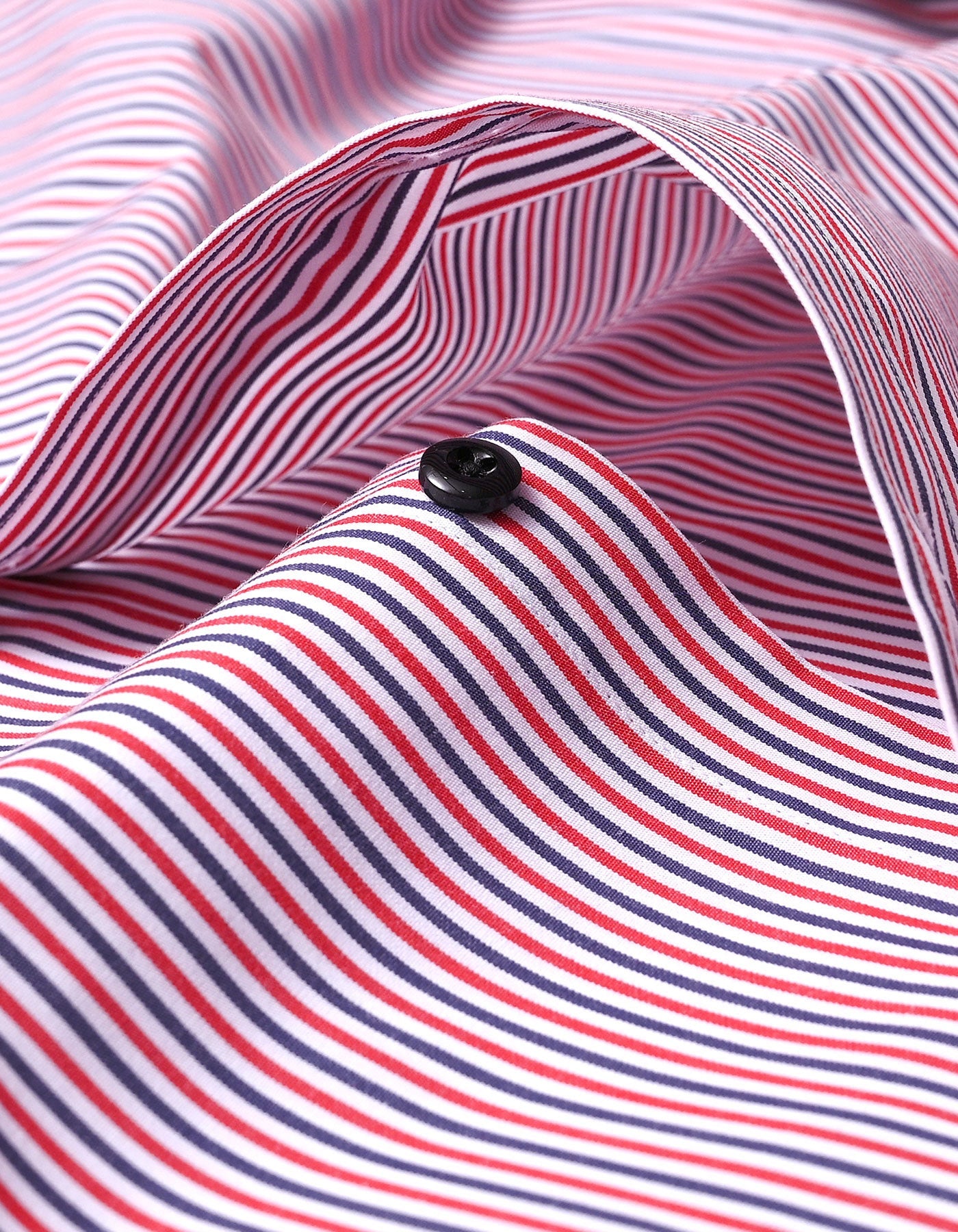 Red & Blue Tailored Smart Fit Striped Shirt